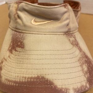 Nike Beige and Brown Sports Visor